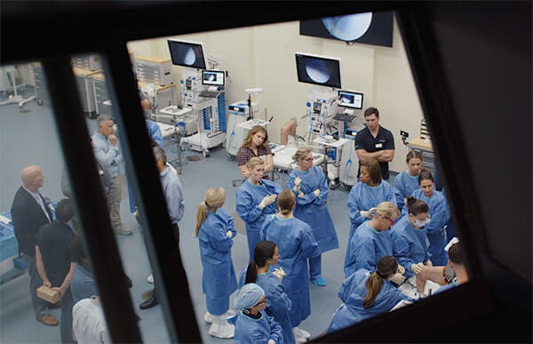 Surgeons in training at CONMED