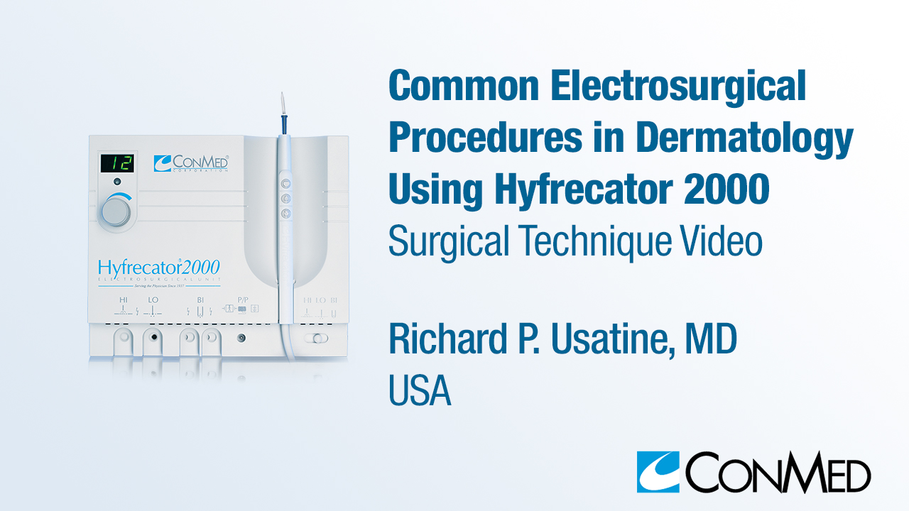 thumbnail for dr usatine dermatology technique video