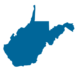 West Virginia shaped image