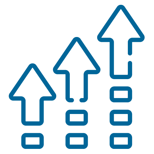 increasing arrows  icon