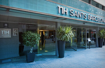 Front of the NH Sants Barcelona Hotel