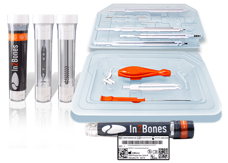 i2b, sterile tubes and tray