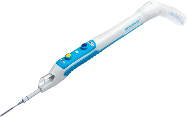 plumepen elite apuntando hacia abajo mostrando sus botones en el lápiz