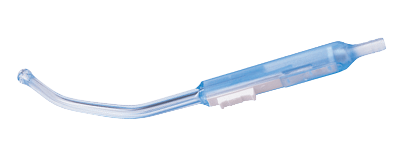 Starres Yankauer-Absauggerät mit BulbTip und Ein-/Ausschalter